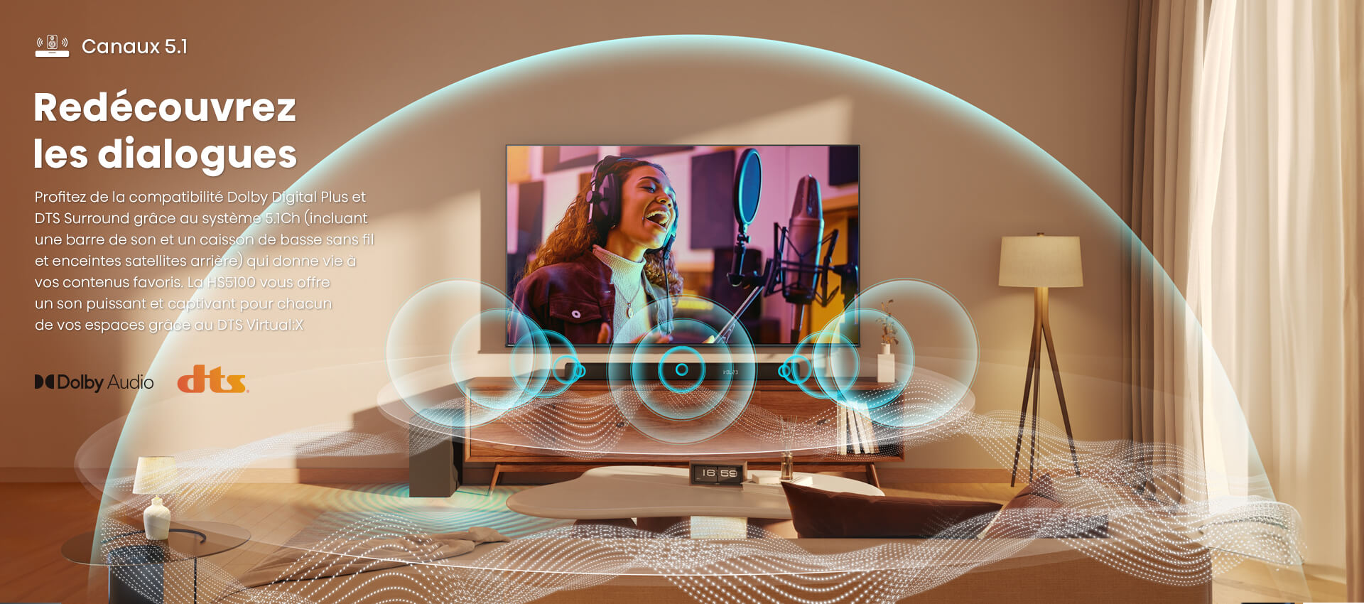 Smart TV QLED 85" 4K + Barre de Son HS5100 540W