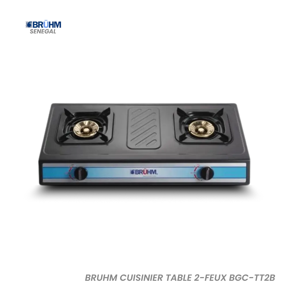 BRUHM CUISINIER TABLE 2-FEUX BGC-TT2B Hometech SA