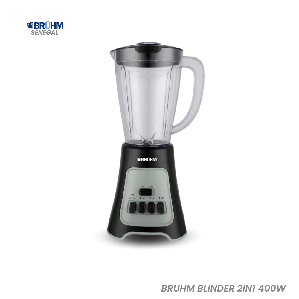 BRUHM BLENDER 2IN1 1.5L 400W BBP-15400PPB Hometech SA