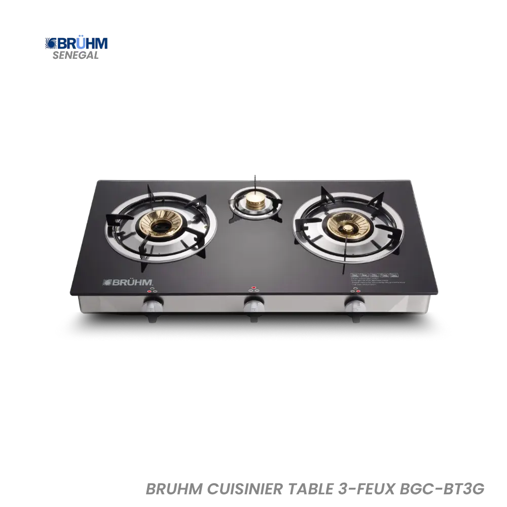 BRUHM CUISINIER TABLE 3-FEUX BGC-BT3G Hometech SA