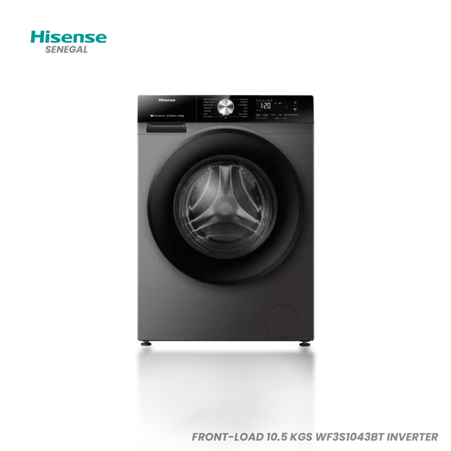 HISENSE MACHINE A LAVER FRONT-LOAD 10.5 KGS WF3S1043BT INVERTER Hometech SA
