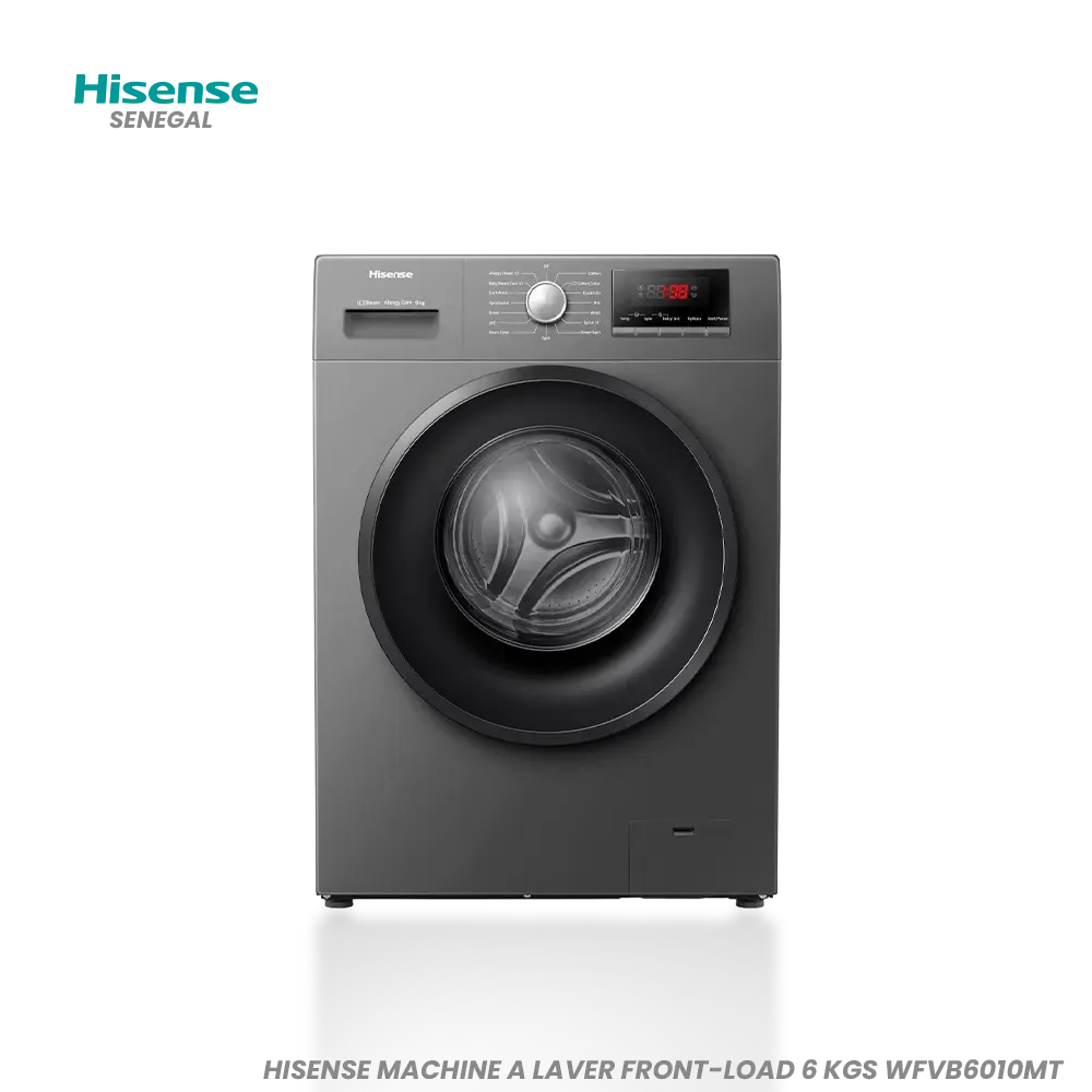 HISENSE MACHINE A LAVER FRONT-LOAD 6 KGS WFVB6010MT Hometech SA