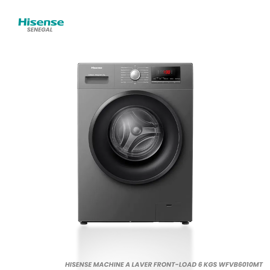 HISENSE MACHINE A LAVER FRONT-LOAD 6 KGS WFVB6010MT Hometech SA
