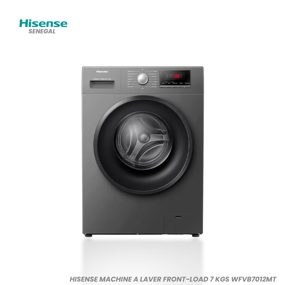 HISENSE MACHINE A LAVER FRONT-LOAD 7 KGS WFVB7012MT Hometech SA