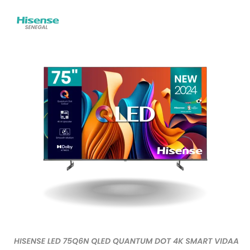 HISENSE LED 75Q6N-QLED QUANTUM-DOT 4K SMART-VIDAA Hometech SA