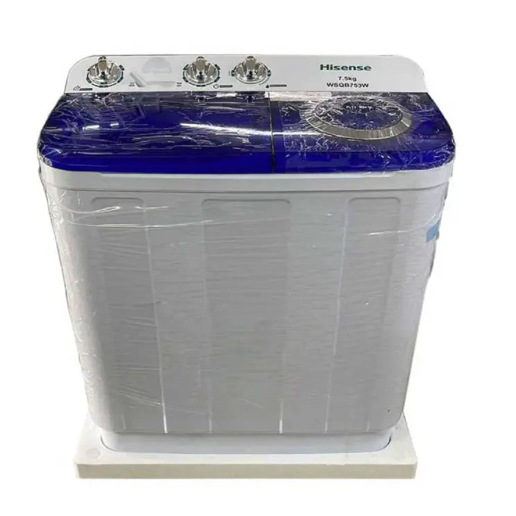 HISENSE MACHINE A LAVER TWIN-TUB 7.5 KGS WSQB753W Hometech SA