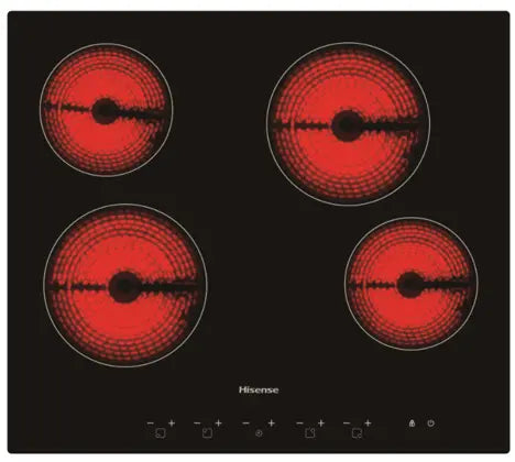 HISENSE PLAQUE ENCASTRABLE HHU60CEEC 60CM CERAMIC ELECTRIQUE Hometech SA