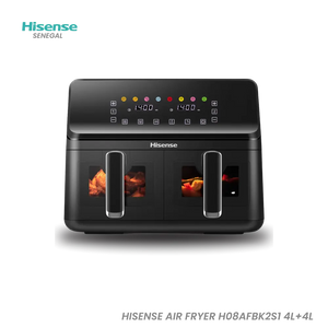 HISENSE AIR FRYER H08AFBK2S1 4L+4L Hometech SA