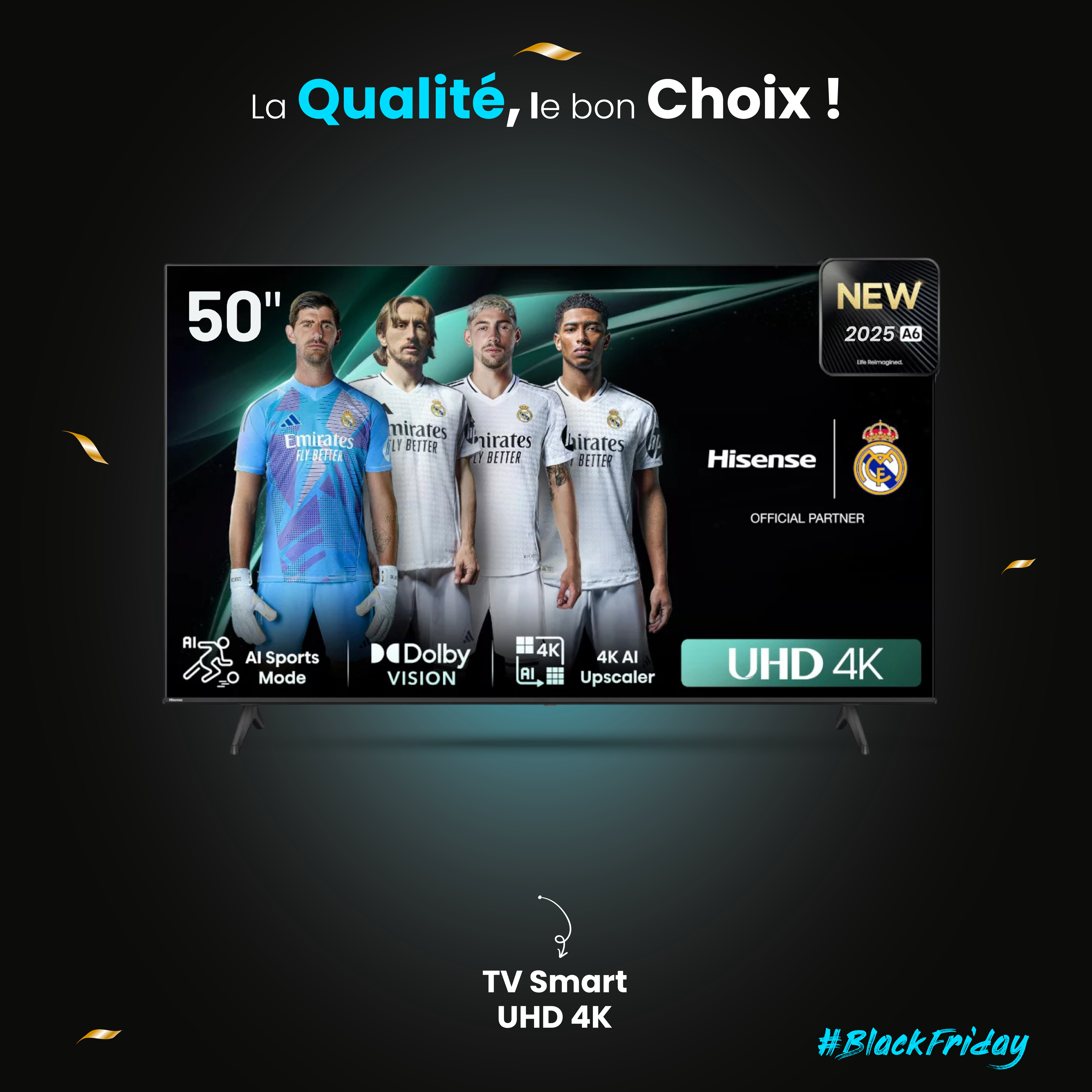 HISENSE LED 50A6N UHD 4K SMART VIDEO