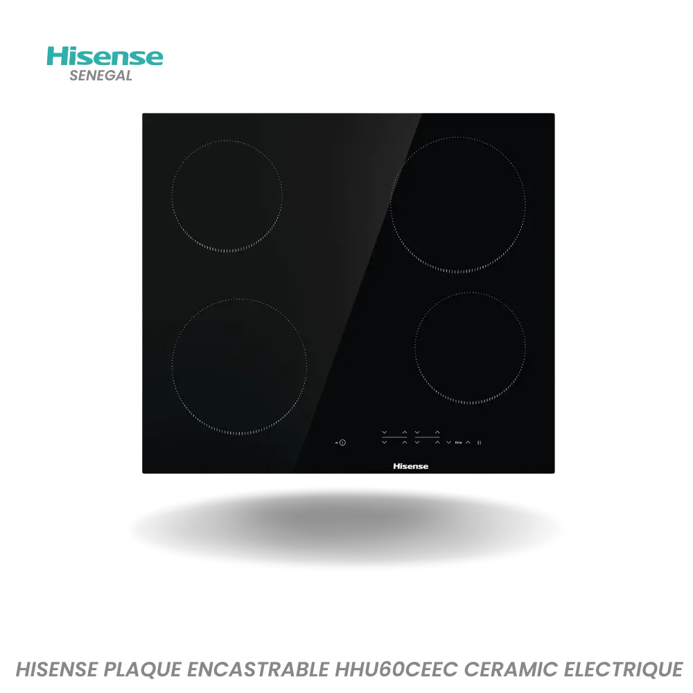 HISENSE PLAQUE ENCASTRABLE HHU60CEEC 60CM CERAMIC ELECTRIQUE Hometech SA