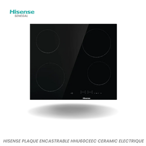 HISENSE PLAQUE ENCASTRABLE HHU60CEEC 60CM CERAMIC ELECTRIQUE Hometech SA
