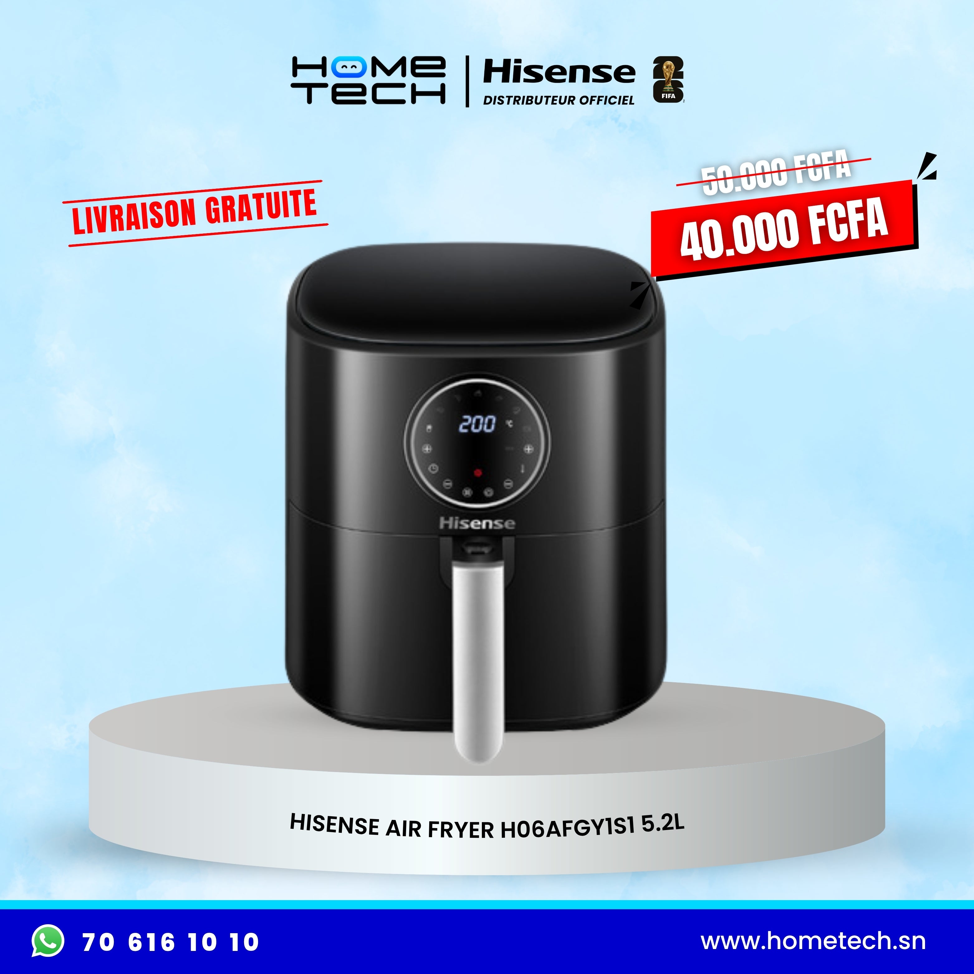 Hisense Air Fryer 5.2L