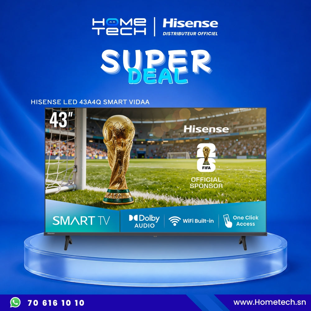 Hisense TV LED 43" Smart VIDAA - 43A4Q