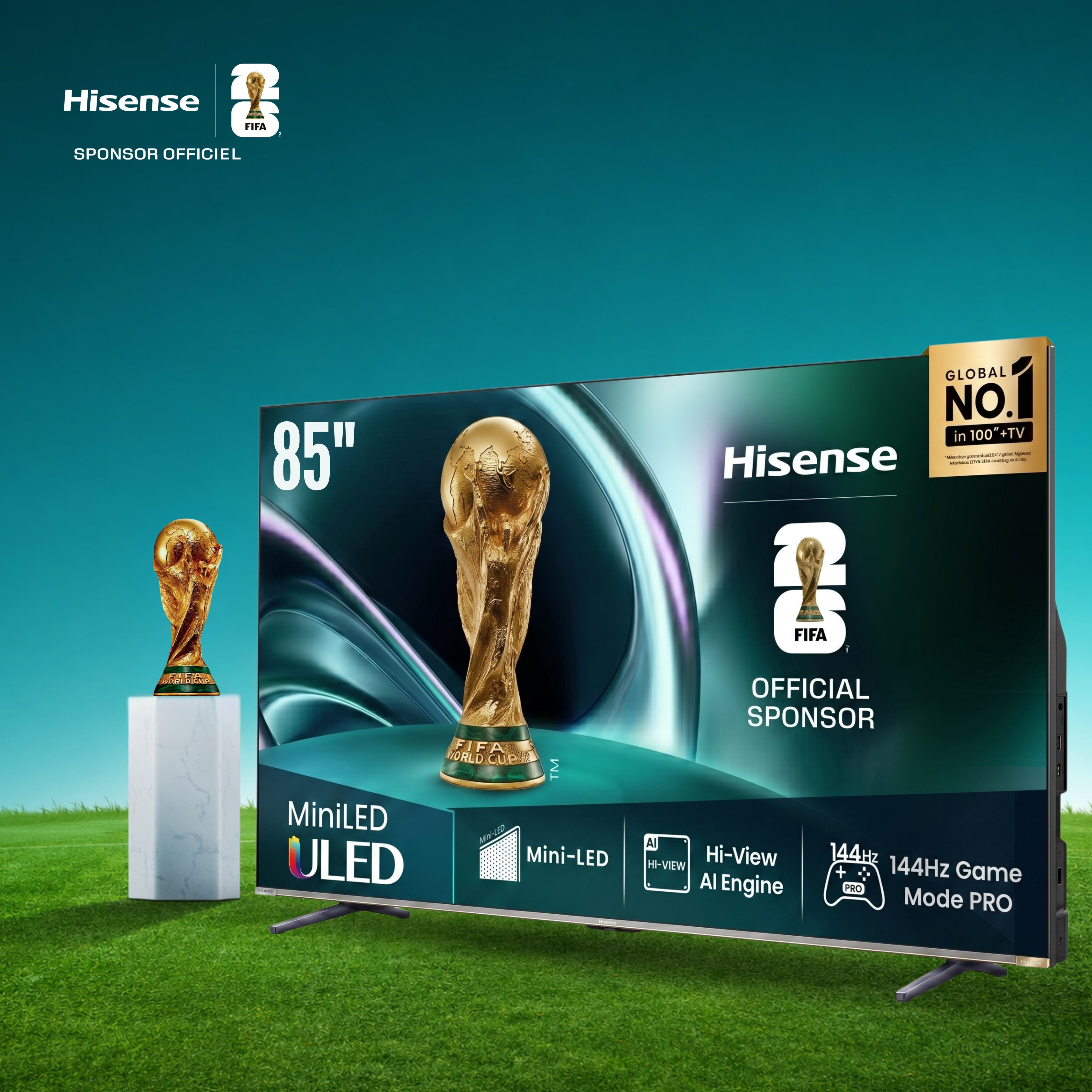Hisense TV ULED 85" Mini-LED Pro 4K Smart - 85U7N