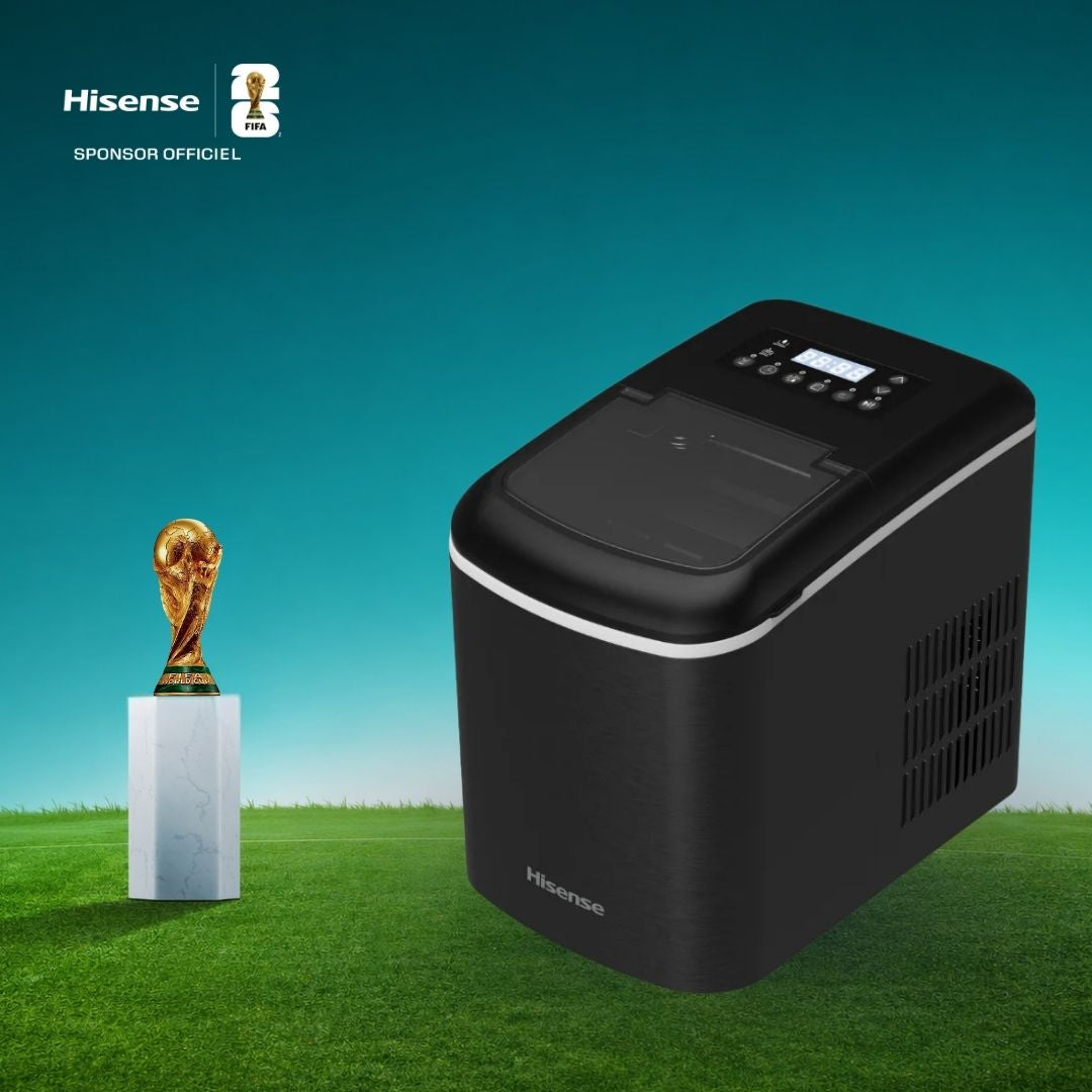 Hisense Machine A Glace 15KG Noir-Inox