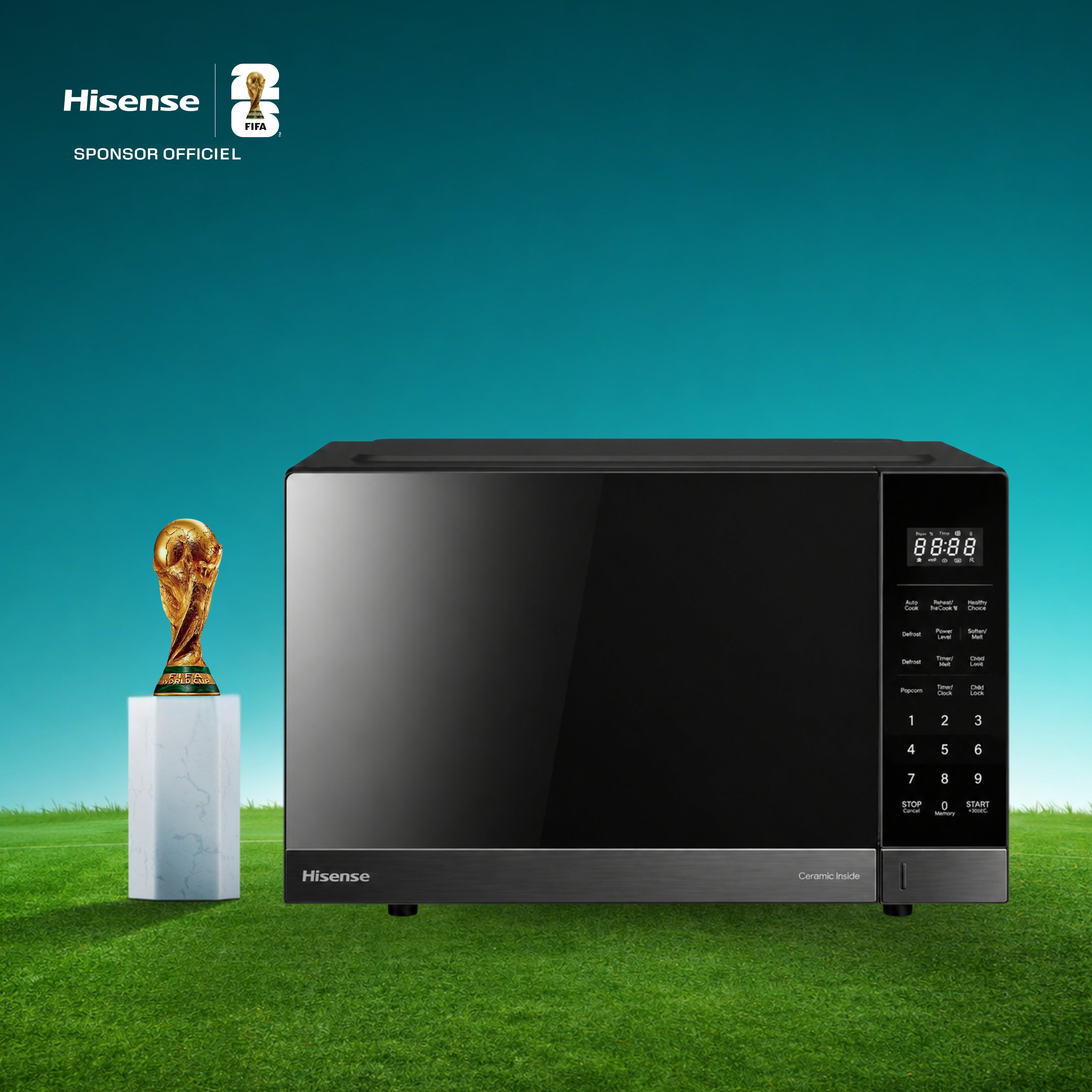 Hisense Micro-ondes 42L avec Grill - HMMG4210DSG