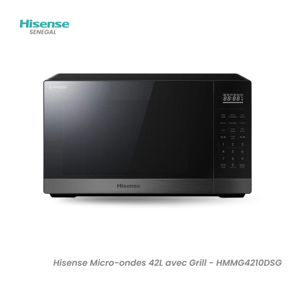 Hisense Micro-ondes 42L avec Grill - HMMG4210DSG