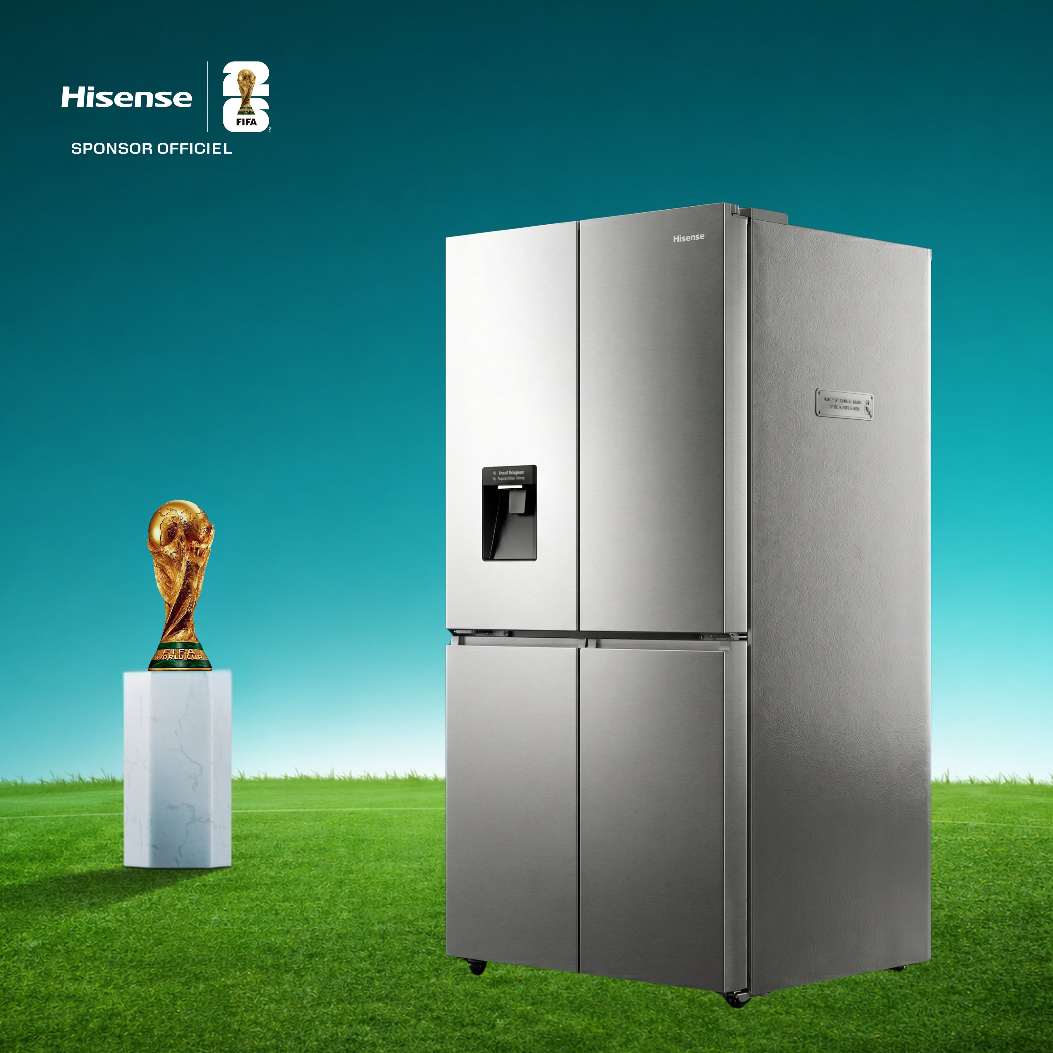 Hisense REF RQ-61WC4SA Cross 470L Inox FT Inverter