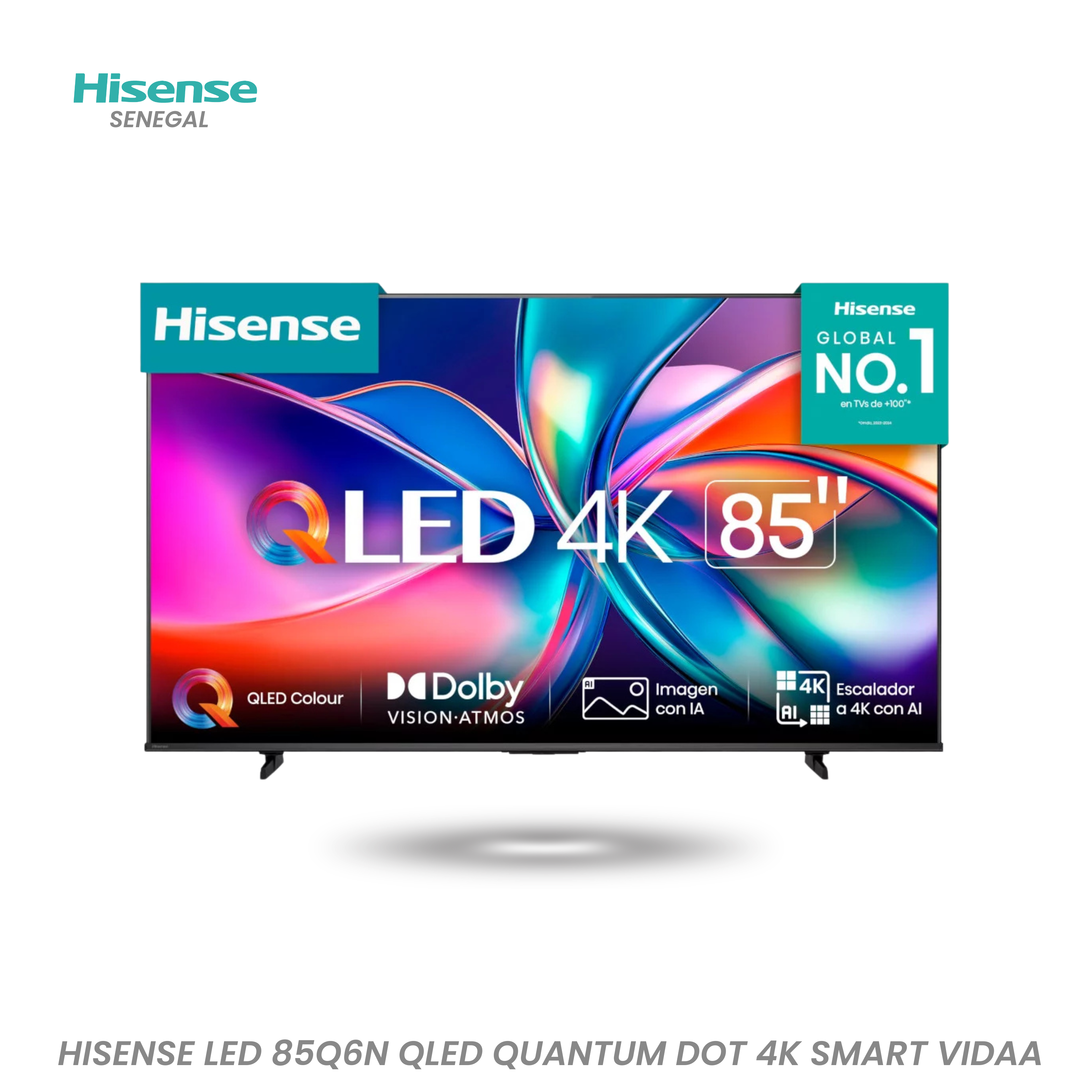 HISENSE LED 85Q6N QLED QUANTUM DOT 4K SMART VIDEO