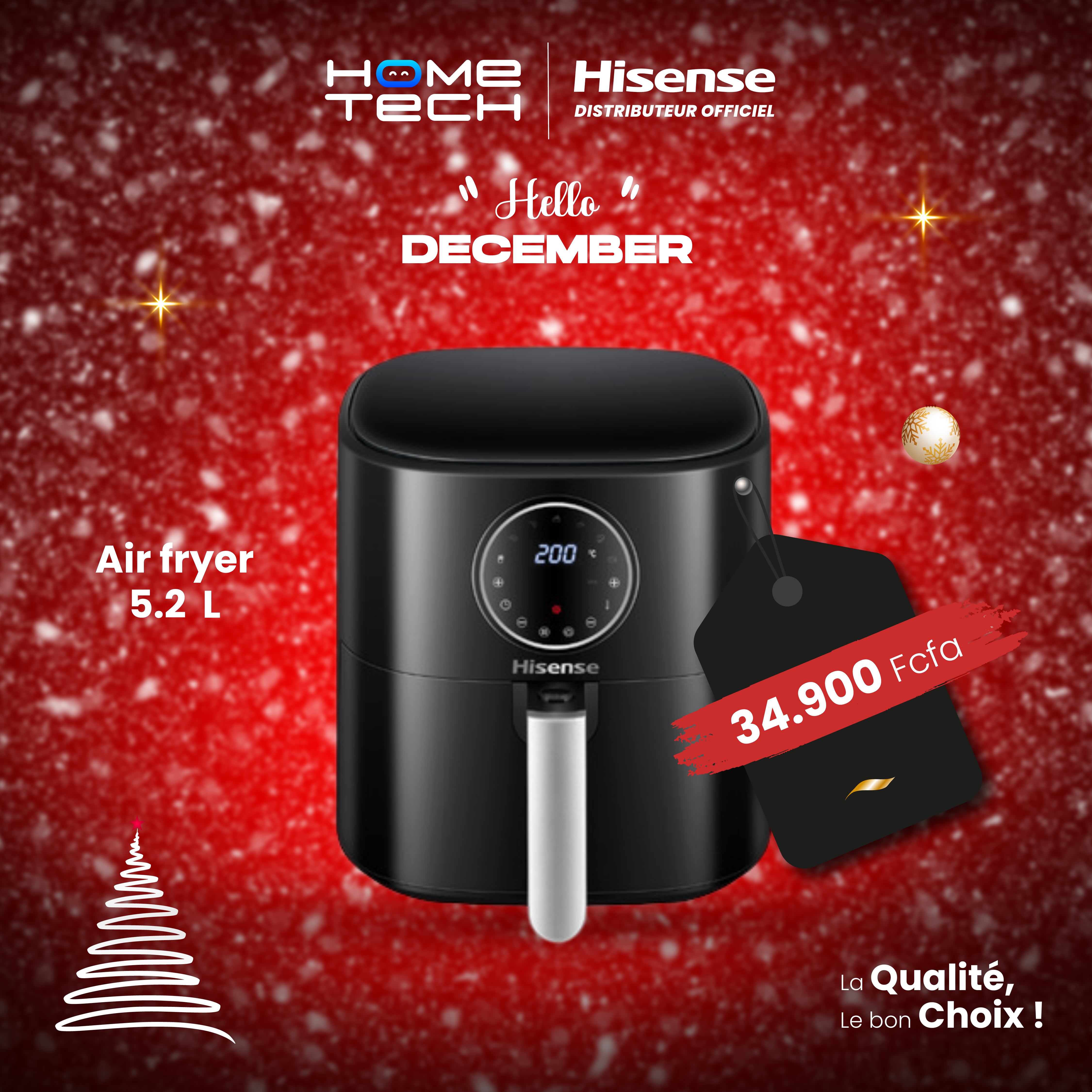 Hisense Air Fryer 5.2L