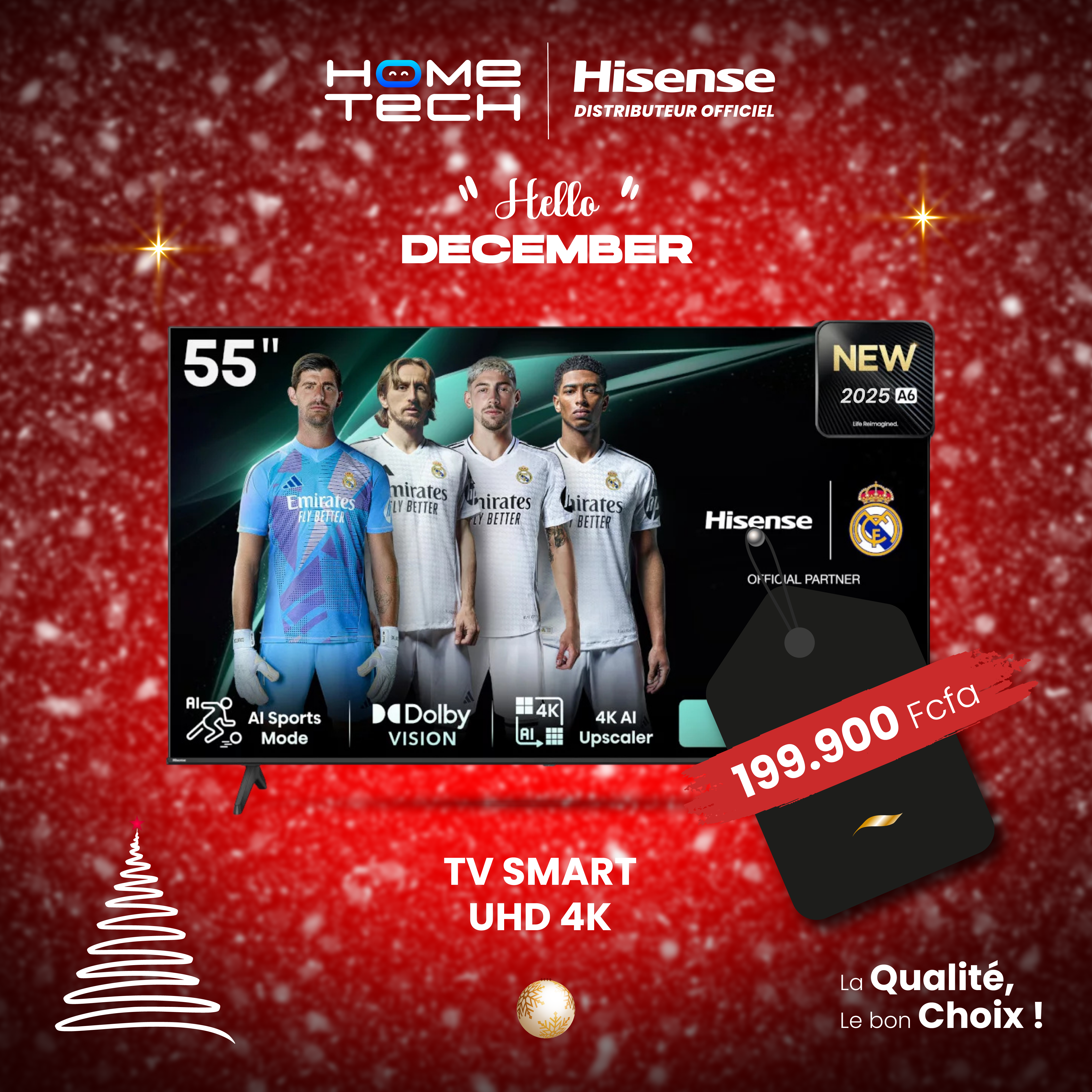 HISENSE TV 55A6N UHD 4K SMART VIDEO