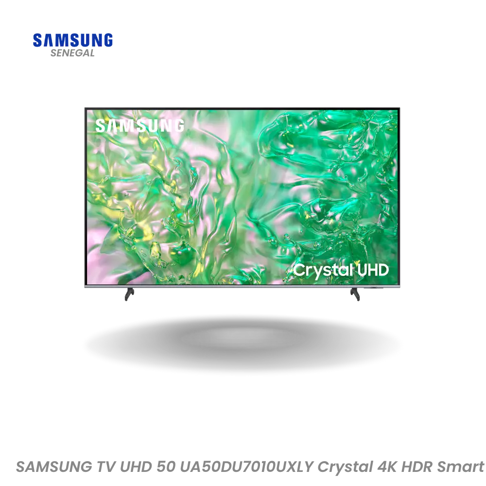 SAMSUNG TV UHD 50 UA50DU7010UXLY Crystal 4K HDR Smart Hometech SA