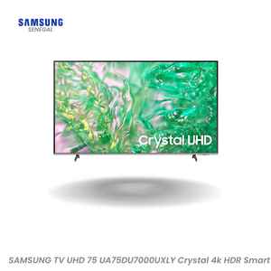 SAMSUNG TV UHD 75 UA75DU7000UXLY Crystal 4k HDR Smart Hometech SA