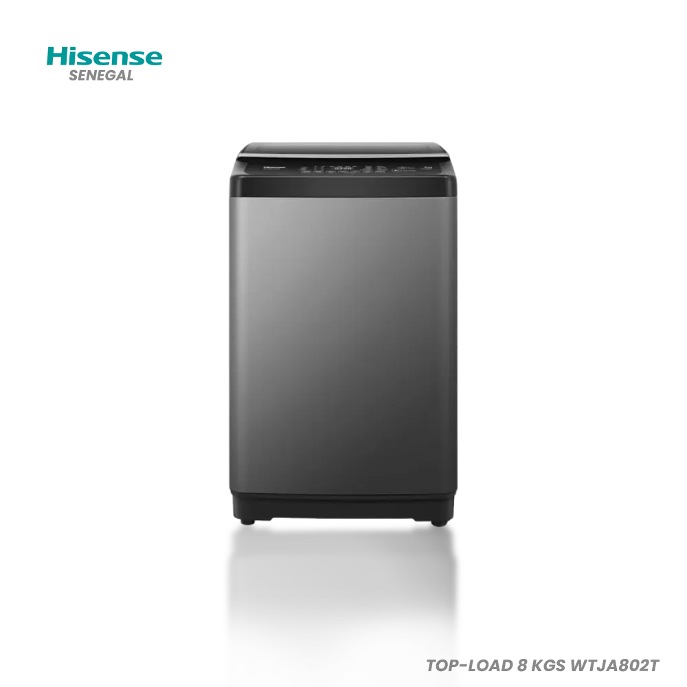 HISENSE MACHINE A LAVER TOP-LOAD 8 KGS WTJA802T Hometech SA