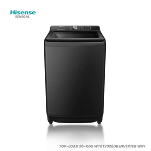 HISENSE MACHINE A LAVER TOP-LOAD 20-KGS WT5T2025DB INVERTER WIFI Hometech SA