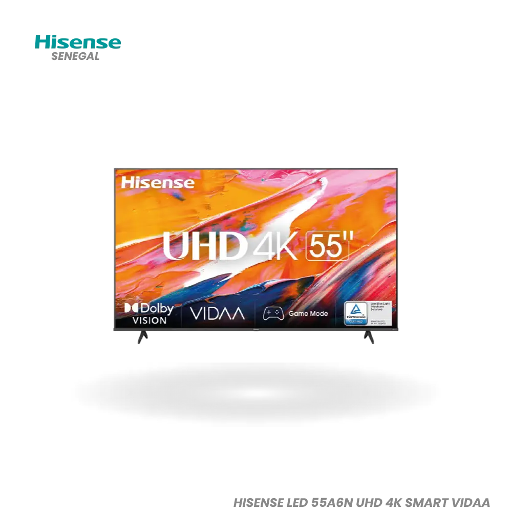 HISENSE TV 55A6N UHD 4K SMART VIDAA Hometech SA