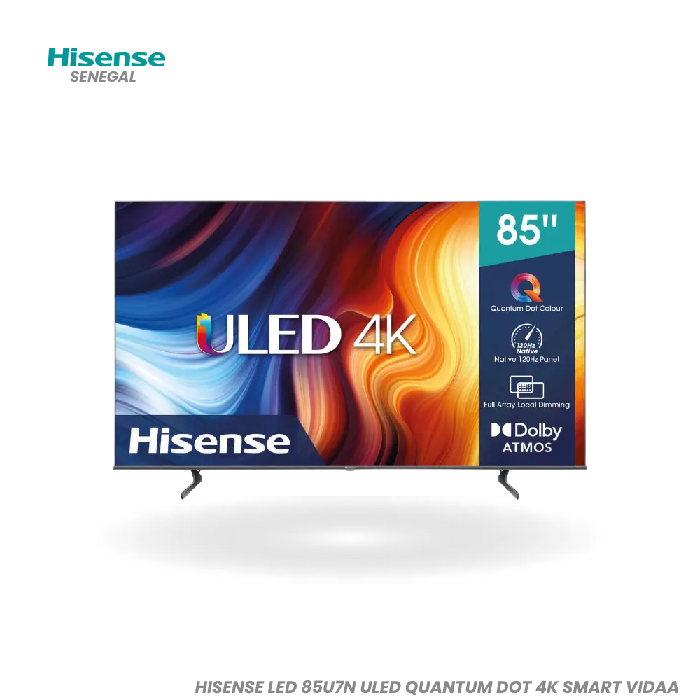 HISENSE TV 85U7N 4K SMART VIDAA Hometech SA