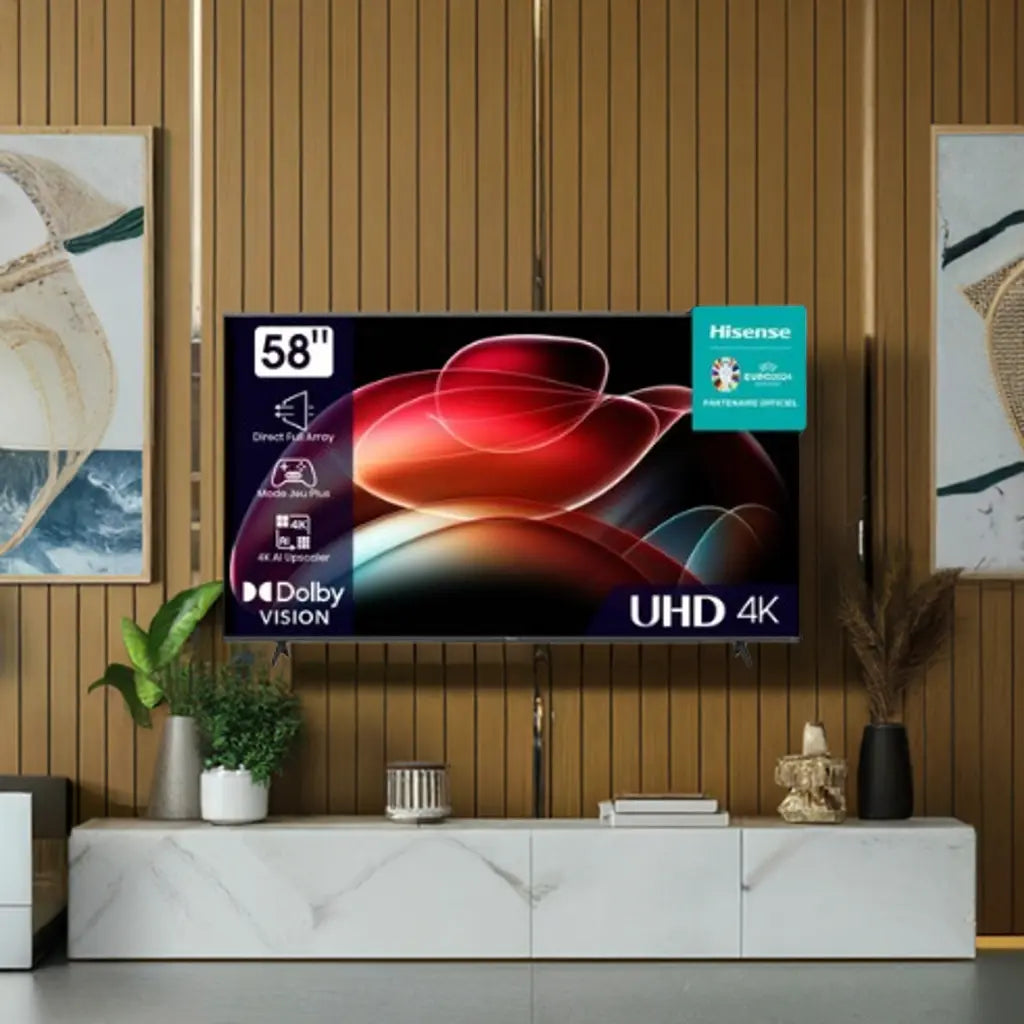 HISENSE TV 58A6K UHD 4K SMART VIDAA Hometech SA
