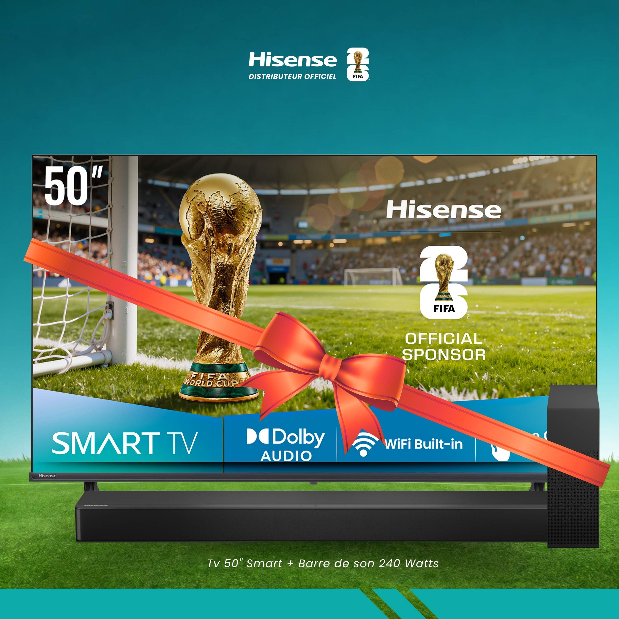 Tv 50 Smart et Barre de Son 240 Watts