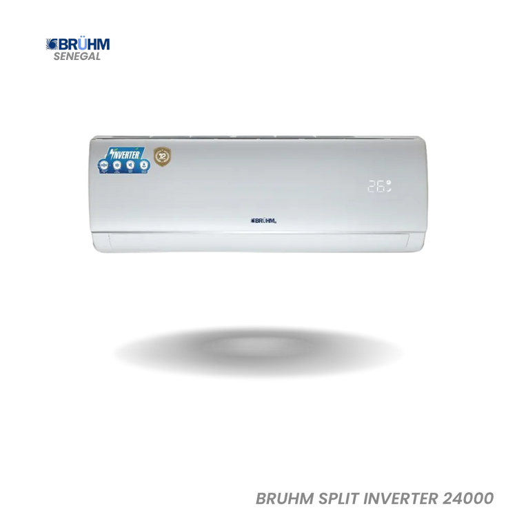 BRUHM SPLIT INVERTER 24.000BTU R410A BAS-24ICXW Hometech SA