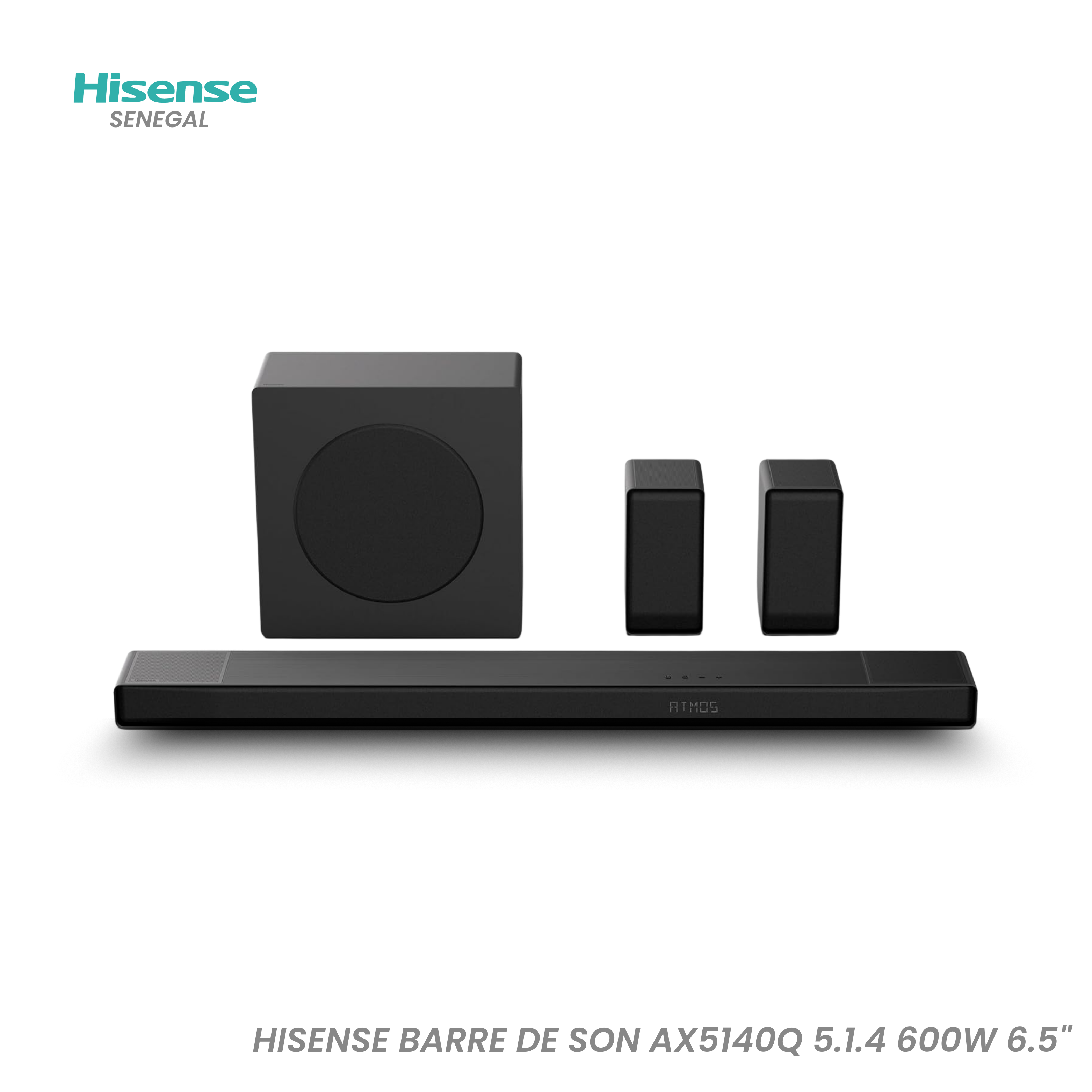 Barre De Son Hisense AX5140Q 5.1.4 600 Watts