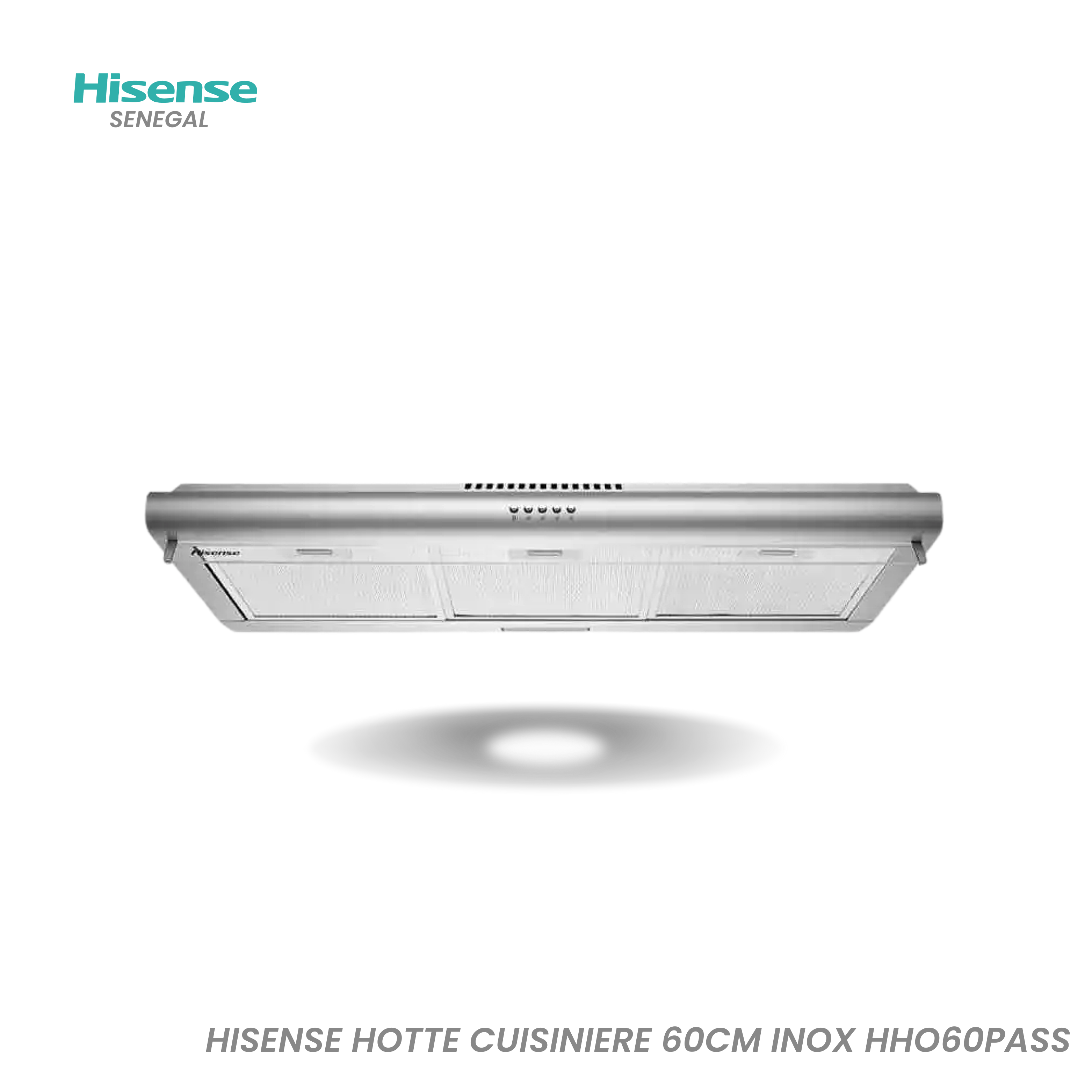 Hisense Hotte Cuisiniere 60CM Inox HHO60PASS