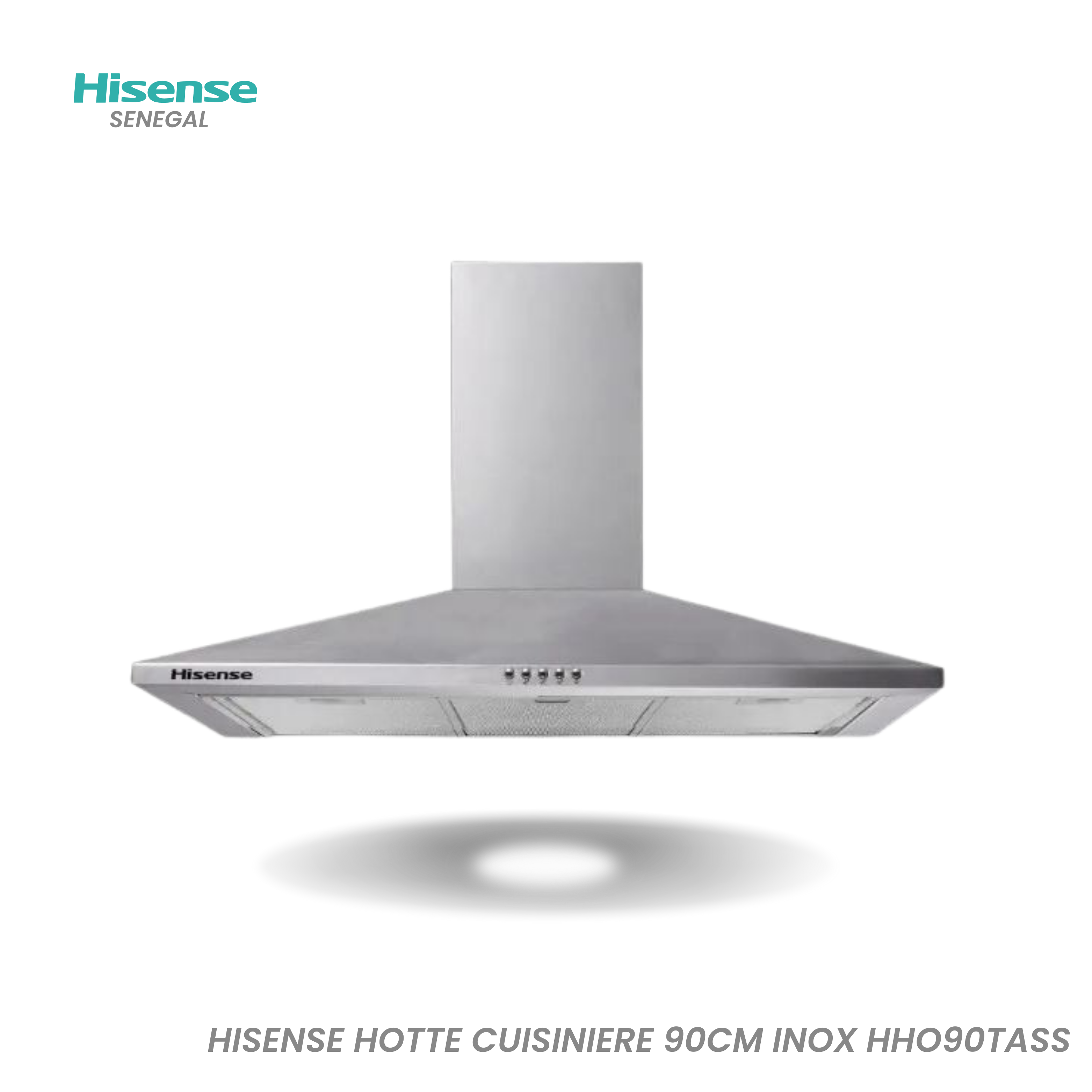 Hisense Hotte Cuisiniere 90CM Inox HHO90TASS