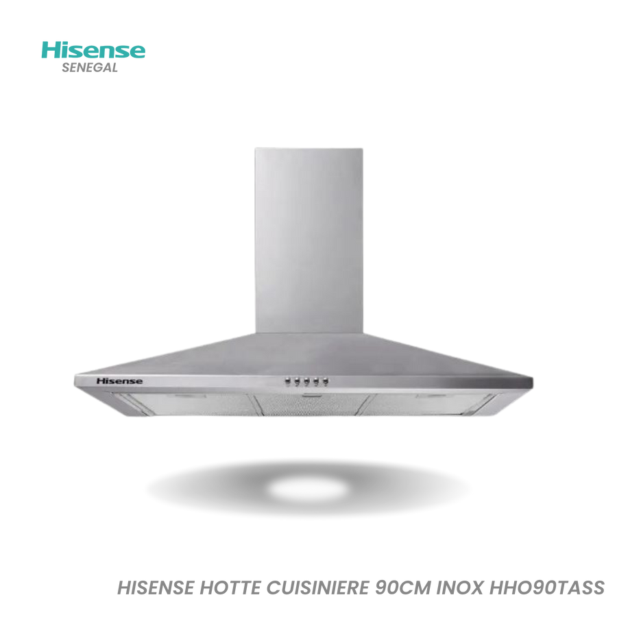Hisense Hotte Cuisiniere 90CM Inox HHO90TASS