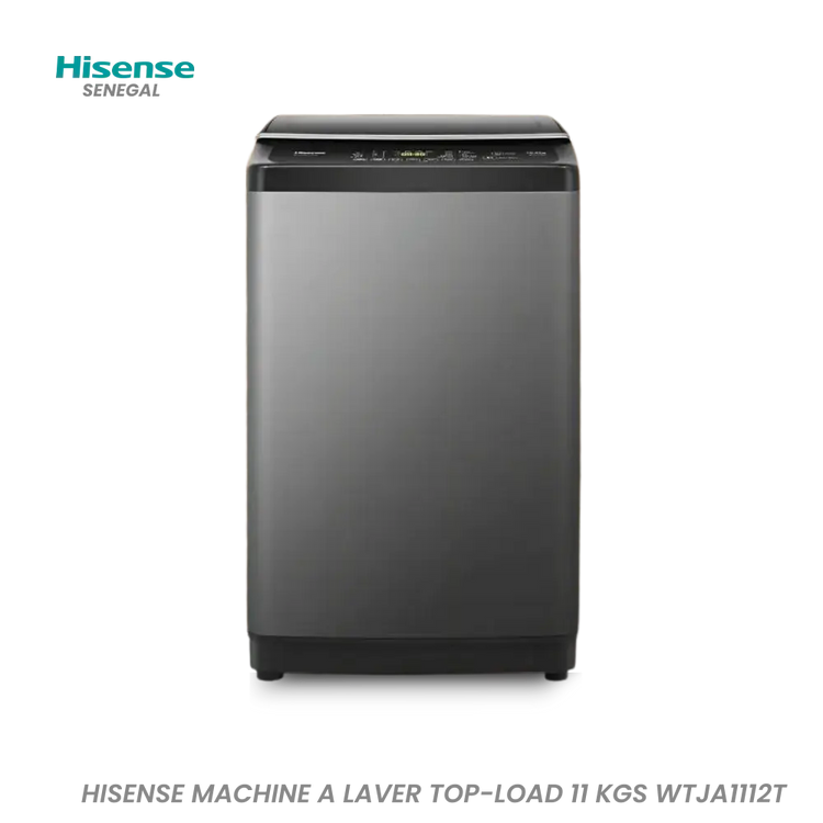 HISENSE MACHINE A LAVER TOP-LOAD 11KGS WTJA1112T Hometech SA