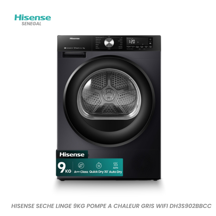 Sèche-linge Hisense DH3S902BBC 9 kg