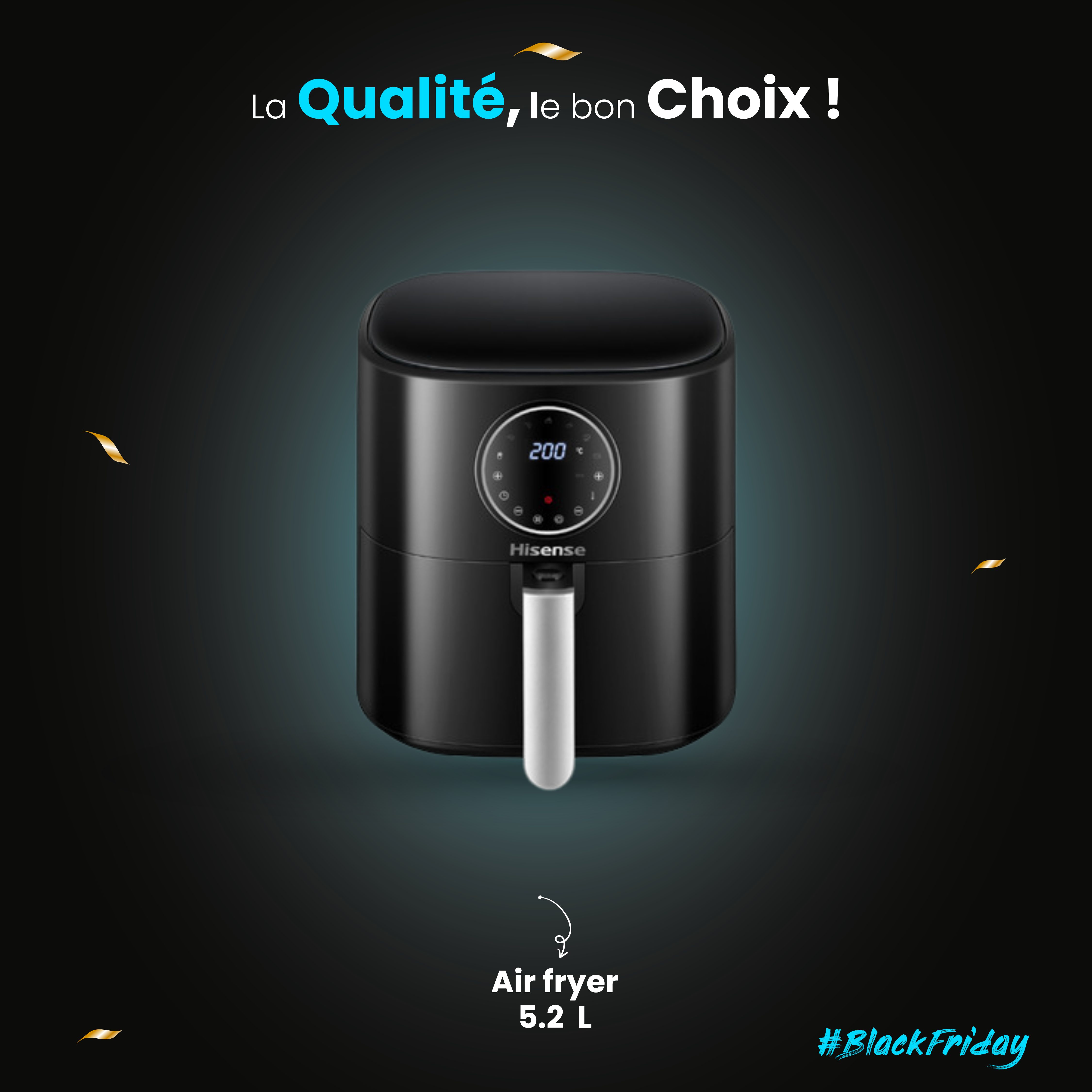 Hisense Air Fryer 5.2L