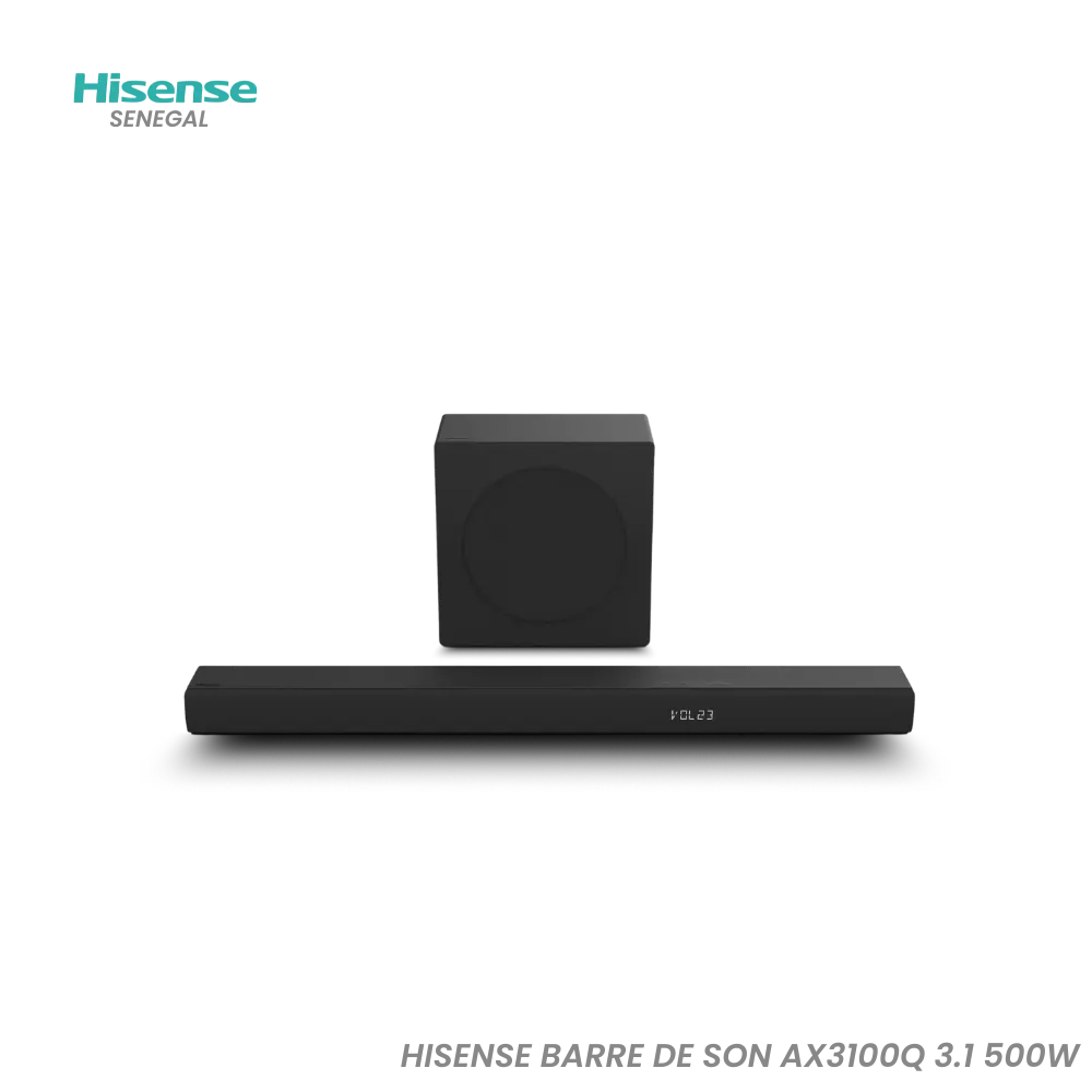 HISENSE BARRE DE SON AX3100Q 3.1 500W Hometech SA