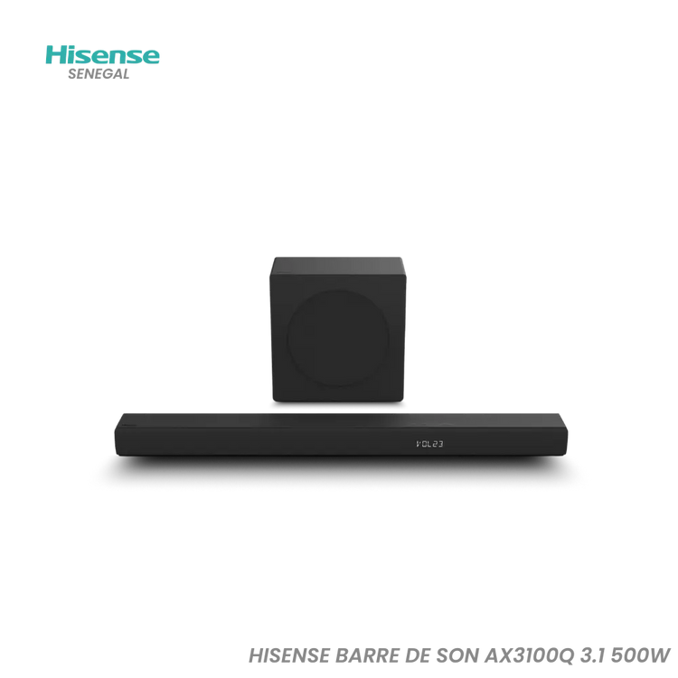 HISENSE BARRE DE SON AX3100Q 3.1 500W Hometech SA