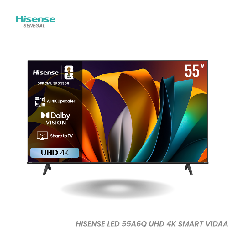 Hisense TV LED 55" Smart 4K UHD - 55A6Q