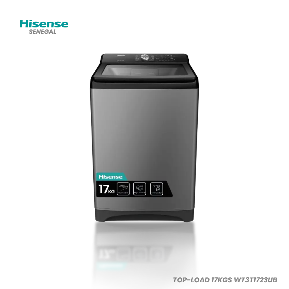HISENSE MACHINE A LAVER TOP-LOAD 17KGS WT3T1723UB Hometech SA