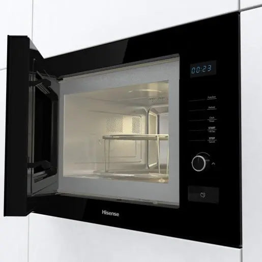 HISENSE MICRO-ONDE ENCASTRABLE 25L GRILL-ECRAN-NOIR HB25MOBX7G Hometech SA