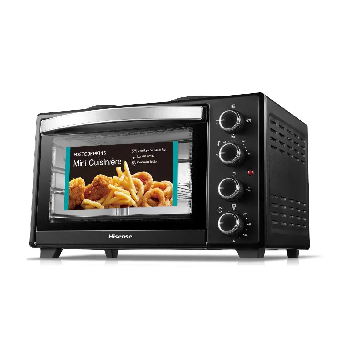 HISENSE FOUR ELECTRIQUE H28TOBKPKL16 28L NOIR Hometech SA