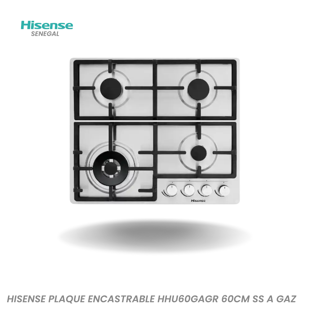 HISENSE PLAQUE ENCASTRABLE HHU60GAGR 60CM SS Hometech SA
