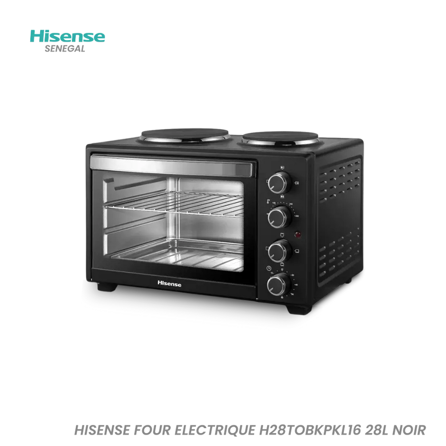 HISENSE FOUR ELECTRIQUE H28TOBKPKL16 28L NOIR Hometech SA