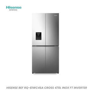 HISENSE REF RQ-61WC4SA CROSS 470L INOX FT INVERTER Hometech SA